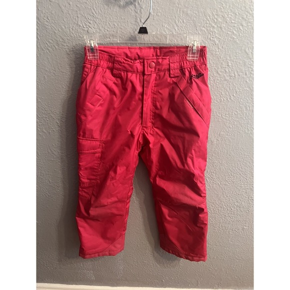 Minus Zero  Girls 6X Snow Pant Pink Water Resistant Snow Ski Sled - Picture 2 of 7